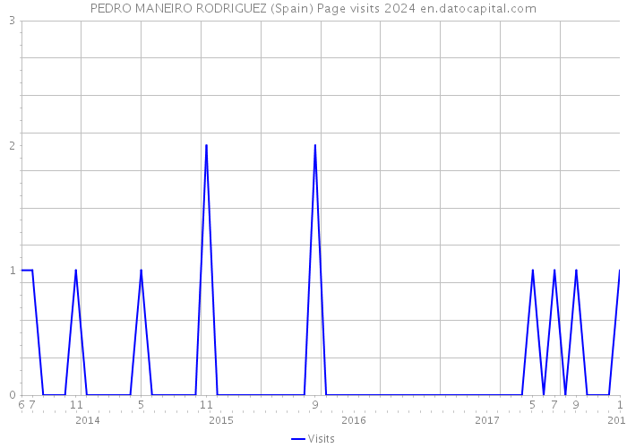 PEDRO MANEIRO RODRIGUEZ (Spain) Page visits 2024 