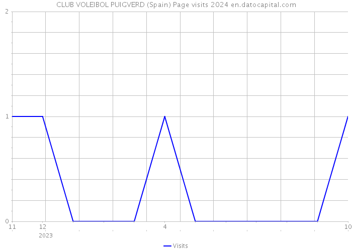 CLUB VOLEIBOL PUIGVERD (Spain) Page visits 2024 