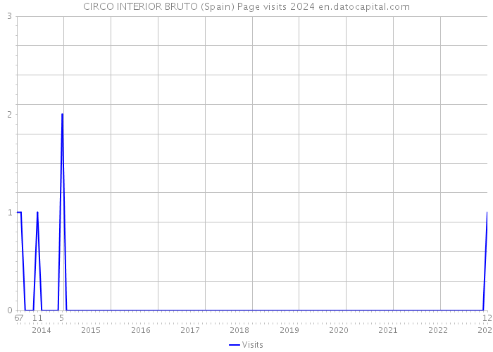 CIRCO INTERIOR BRUTO (Spain) Page visits 2024 
