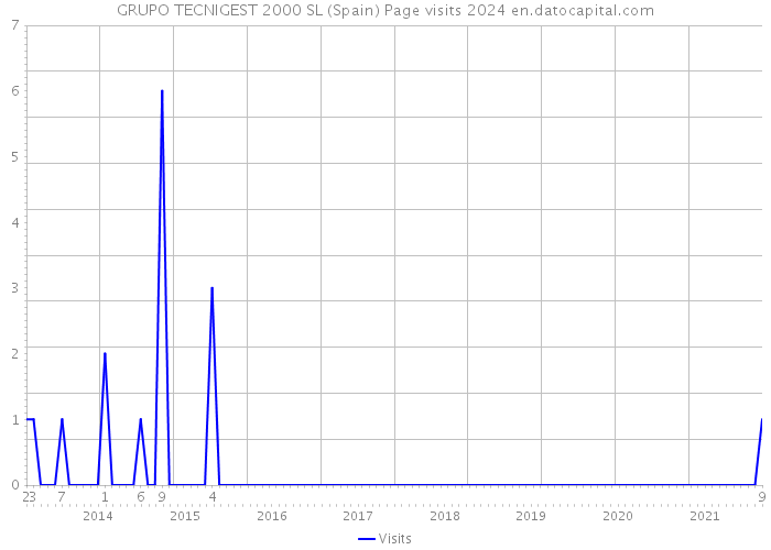 GRUPO TECNIGEST 2000 SL (Spain) Page visits 2024 