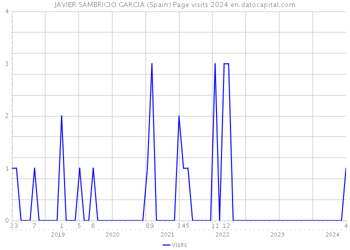 JAVIER SAMBRICIO GARCIA (Spain) Page visits 2024 