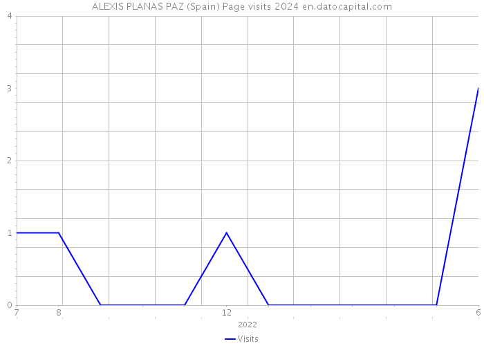 ALEXIS PLANAS PAZ (Spain) Page visits 2024 