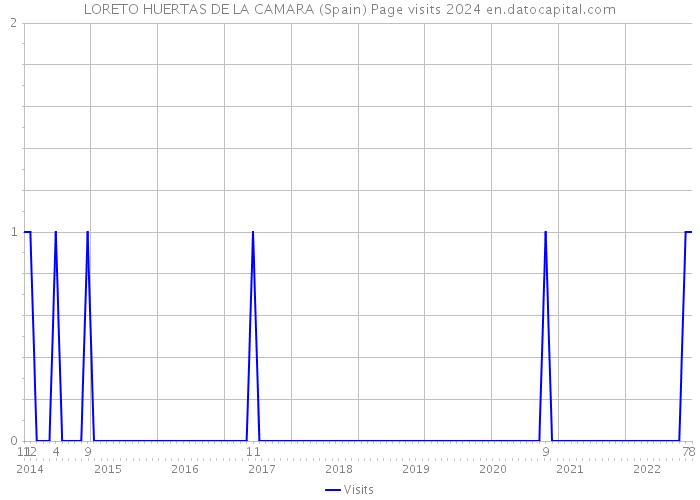 LORETO HUERTAS DE LA CAMARA (Spain) Page visits 2024 