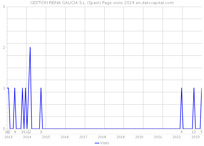 GESTION REINA GALICIA S.L. (Spain) Page visits 2024 