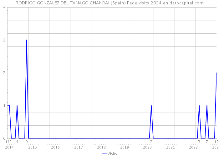 RODRIGO GONZALEZ DEL TANAGO CHANRAI (Spain) Page visits 2024 