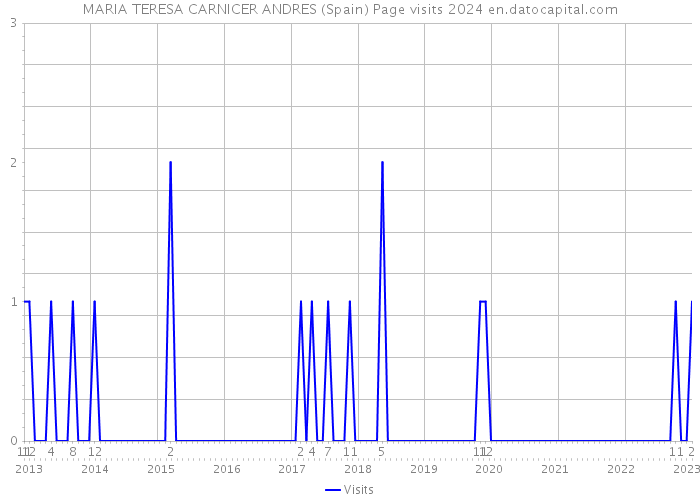 MARIA TERESA CARNICER ANDRES (Spain) Page visits 2024 