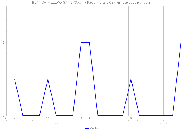 BLANCA MELERO SANZ (Spain) Page visits 2024 