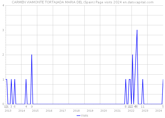 CARMEN VIAMONTE TORTAJADA MARIA DEL (Spain) Page visits 2024 