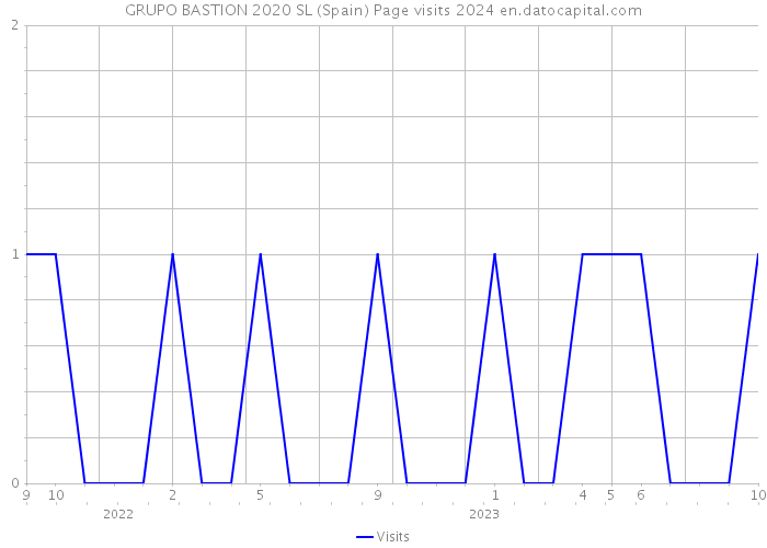 GRUPO BASTION 2020 SL (Spain) Page visits 2024 