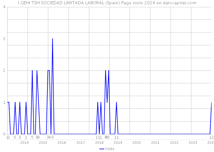 I GEHI TSH SOCIEDAD LIMITADA LABORAL (Spain) Page visits 2024 