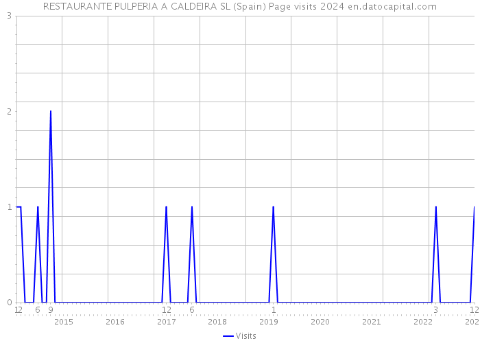 RESTAURANTE PULPERIA A CALDEIRA SL (Spain) Page visits 2024 