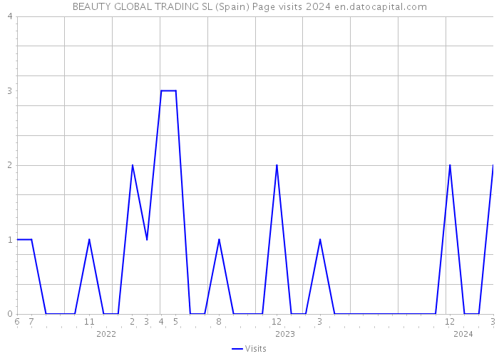 BEAUTY GLOBAL TRADING SL (Spain) Page visits 2024 