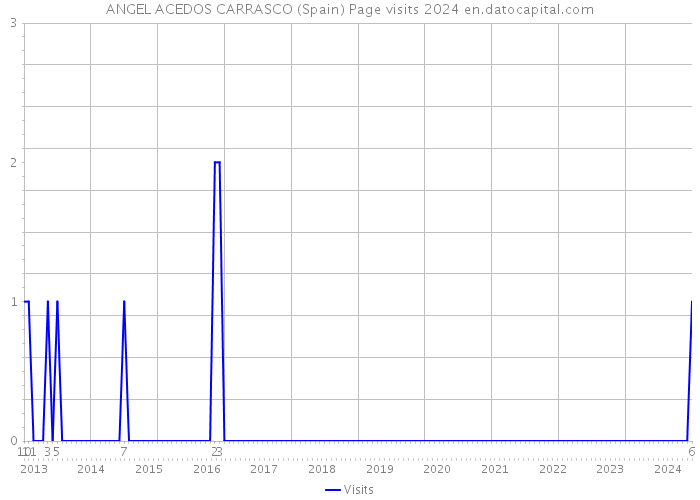 ANGEL ACEDOS CARRASCO (Spain) Page visits 2024 