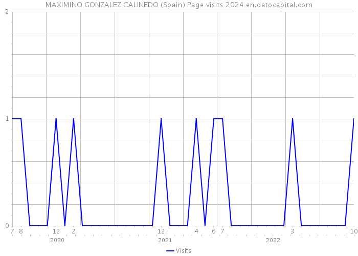 MAXIMINO GONZALEZ CAUNEDO (Spain) Page visits 2024 