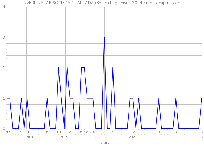 INVERPINATAR SOCIEDAD LIMITADA (Spain) Page visits 2024 