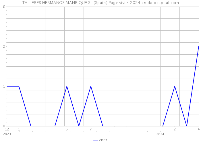 TALLERES HERMANOS MANRIQUE SL (Spain) Page visits 2024 