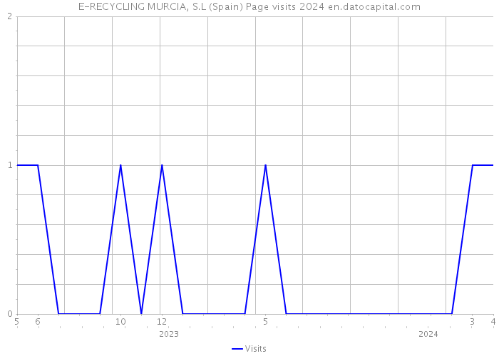 E-RECYCLING MURCIA, S.L (Spain) Page visits 2024 