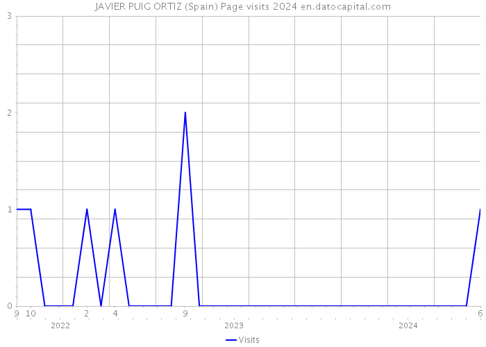JAVIER PUIG ORTIZ (Spain) Page visits 2024 