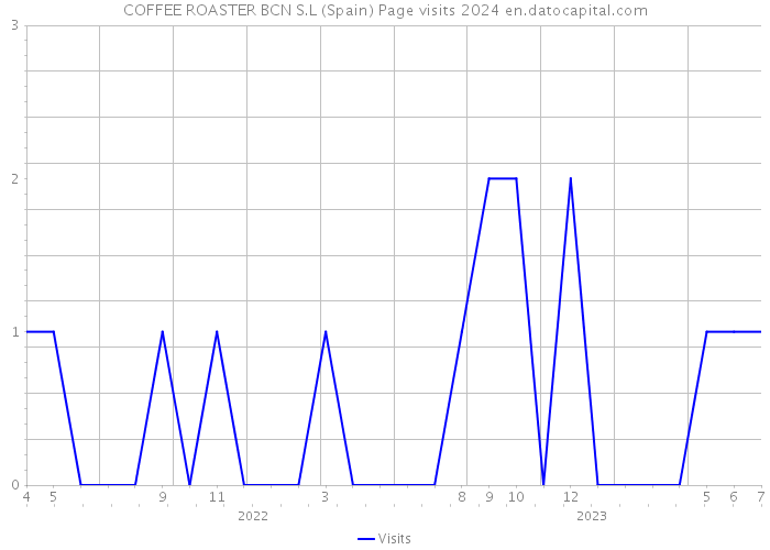 COFFEE ROASTER BCN S.L (Spain) Page visits 2024 
