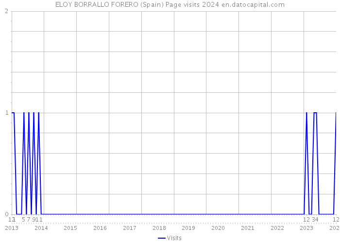 ELOY BORRALLO FORERO (Spain) Page visits 2024 