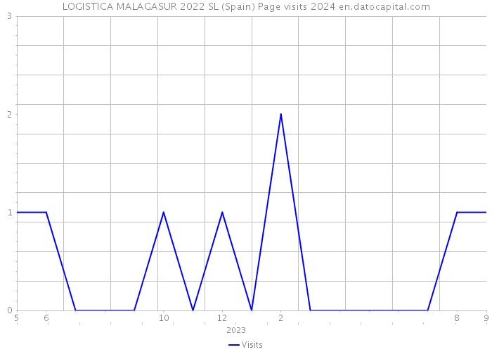 LOGISTICA MALAGASUR 2022 SL (Spain) Page visits 2024 