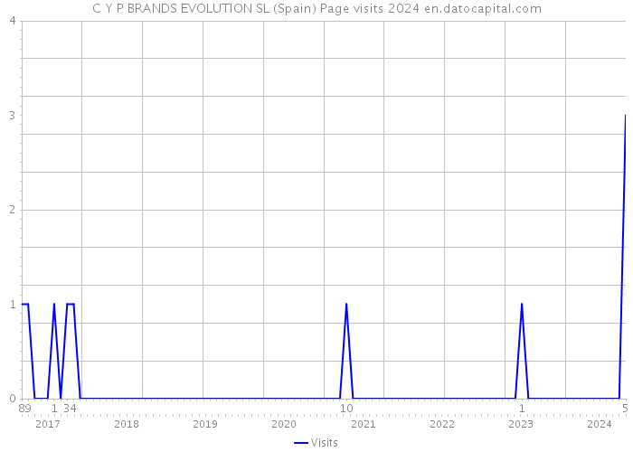 C Y P BRANDS EVOLUTION SL (Spain) Page visits 2024 