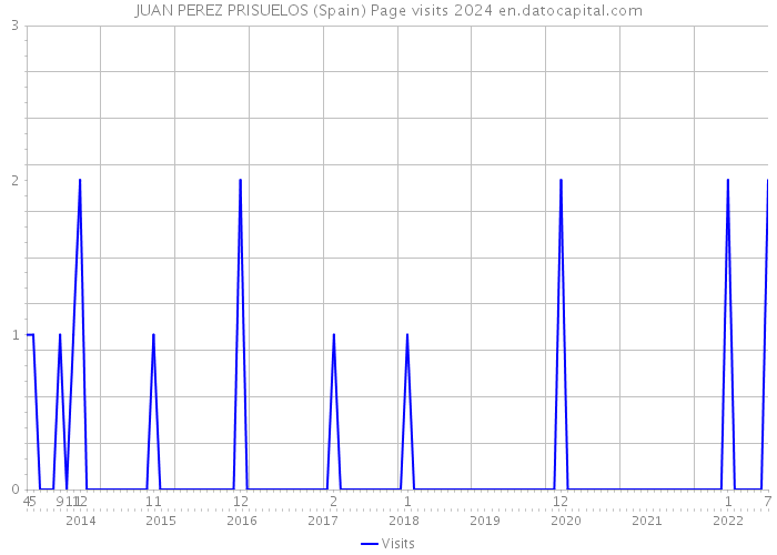 JUAN PEREZ PRISUELOS (Spain) Page visits 2024 