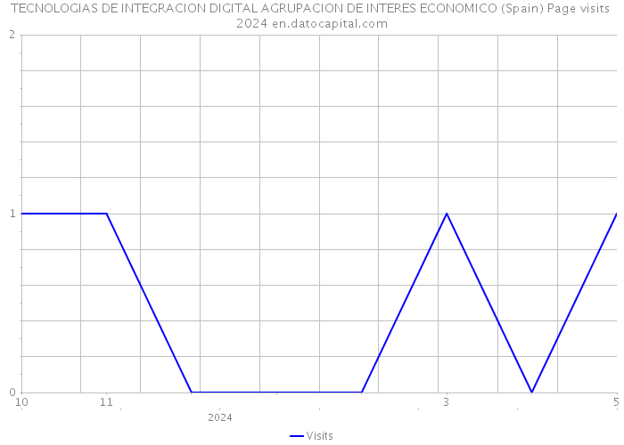TECNOLOGIAS DE INTEGRACION DIGITAL AGRUPACION DE INTERES ECONOMICO (Spain) Page visits 2024 