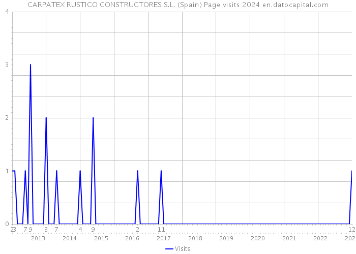 CARPATEX RUSTICO CONSTRUCTORES S.L. (Spain) Page visits 2024 