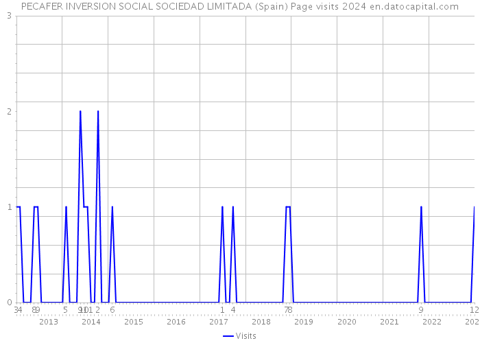 PECAFER INVERSION SOCIAL SOCIEDAD LIMITADA (Spain) Page visits 2024 