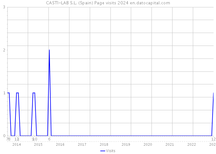 CASTI-LAB S.L. (Spain) Page visits 2024 