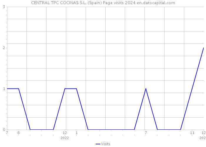 CENTRAL TPC COCINAS S.L. (Spain) Page visits 2024 