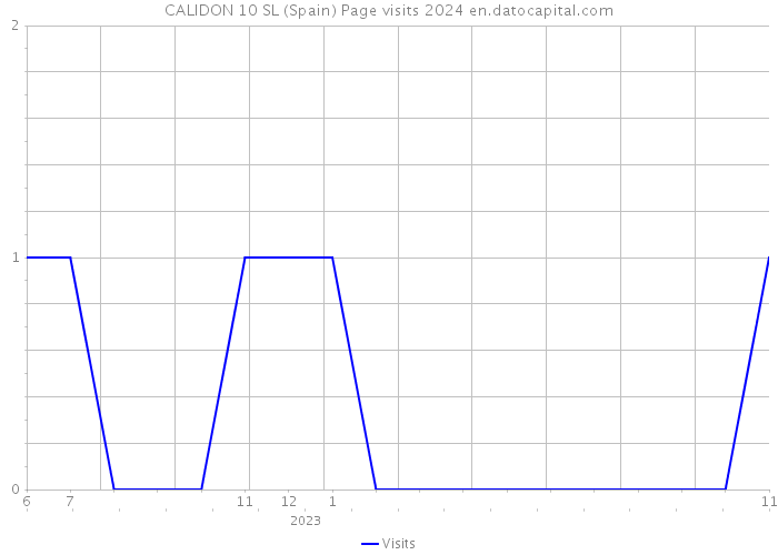 CALIDON 10 SL (Spain) Page visits 2024 