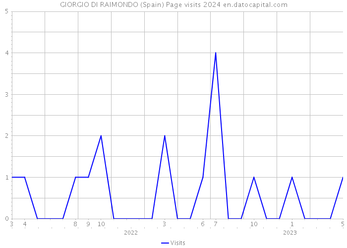 GIORGIO DI RAIMONDO (Spain) Page visits 2024 