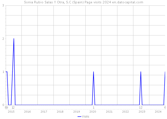 Sonia Rubio Salas Y Otra, S.C (Spain) Page visits 2024 