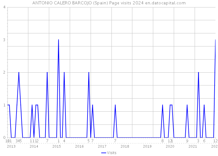 ANTONIO CALERO BARCOJO (Spain) Page visits 2024 