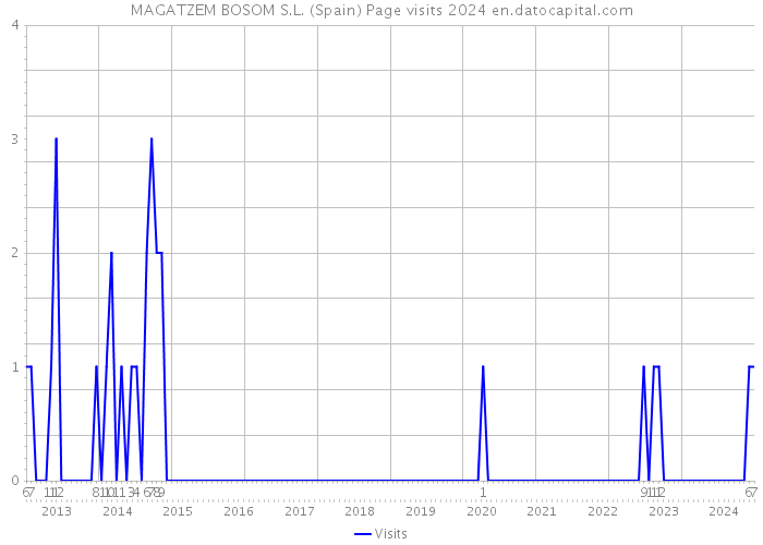 MAGATZEM BOSOM S.L. (Spain) Page visits 2024 