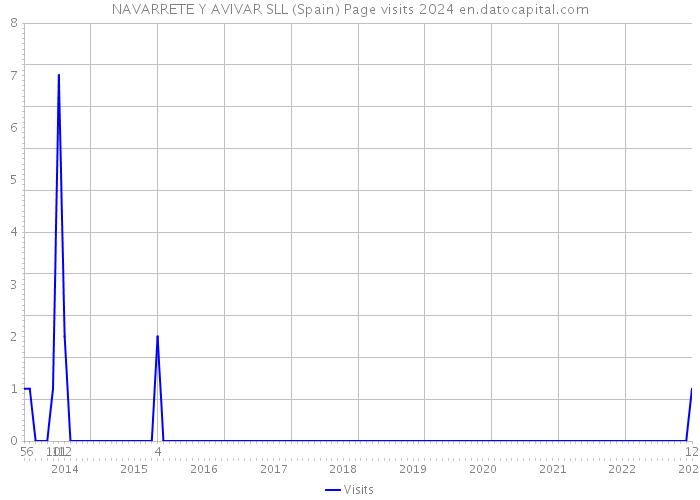 NAVARRETE Y AVIVAR SLL (Spain) Page visits 2024 