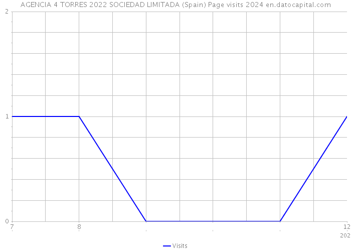 AGENCIA 4 TORRES 2022 SOCIEDAD LIMITADA (Spain) Page visits 2024 