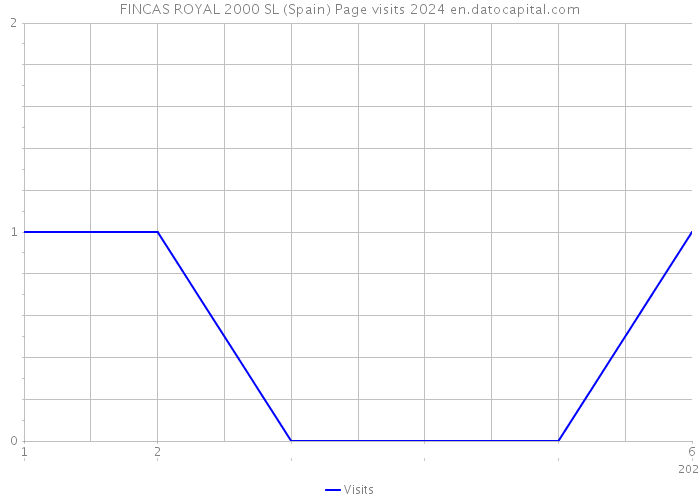 FINCAS ROYAL 2000 SL (Spain) Page visits 2024 