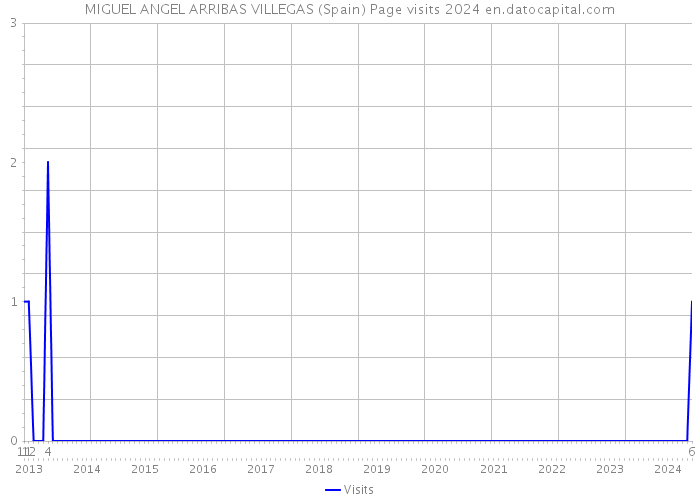 MIGUEL ANGEL ARRIBAS VILLEGAS (Spain) Page visits 2024 