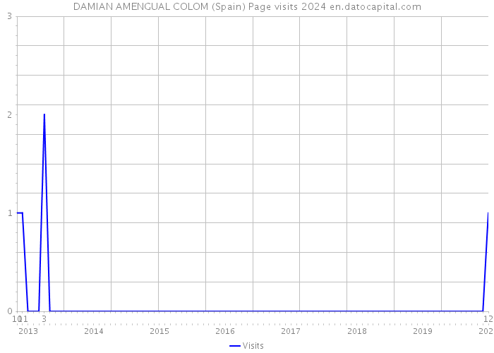 DAMIAN AMENGUAL COLOM (Spain) Page visits 2024 