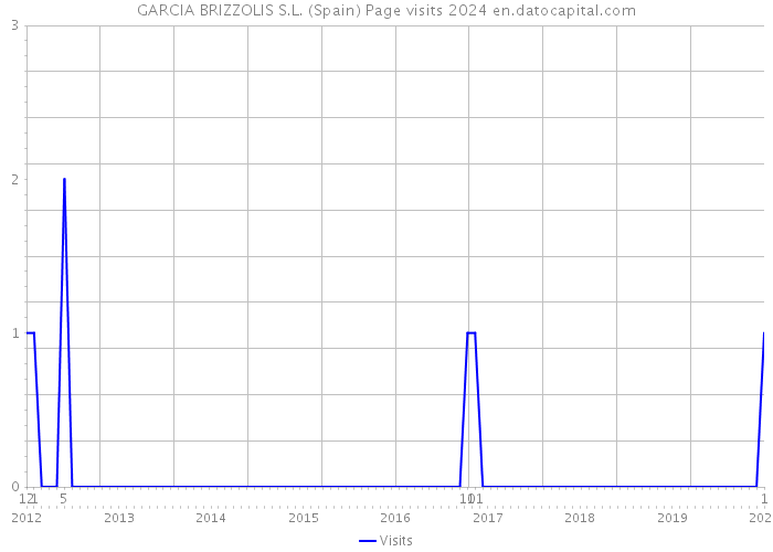 GARCIA BRIZZOLIS S.L. (Spain) Page visits 2024 