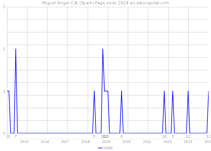 Miguel Angel C.B. (Spain) Page visits 2024 