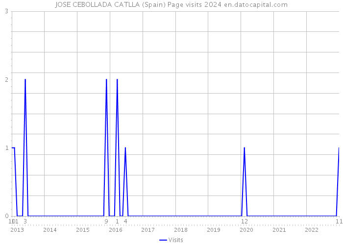 JOSE CEBOLLADA CATLLA (Spain) Page visits 2024 