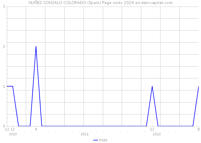 NUÑEZ GONZALO COLORADO (Spain) Page visits 2024 
