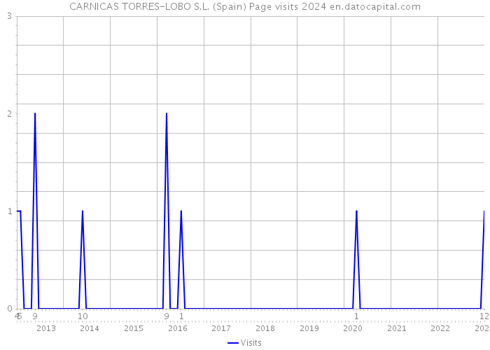 CARNICAS TORRES-LOBO S.L. (Spain) Page visits 2024 