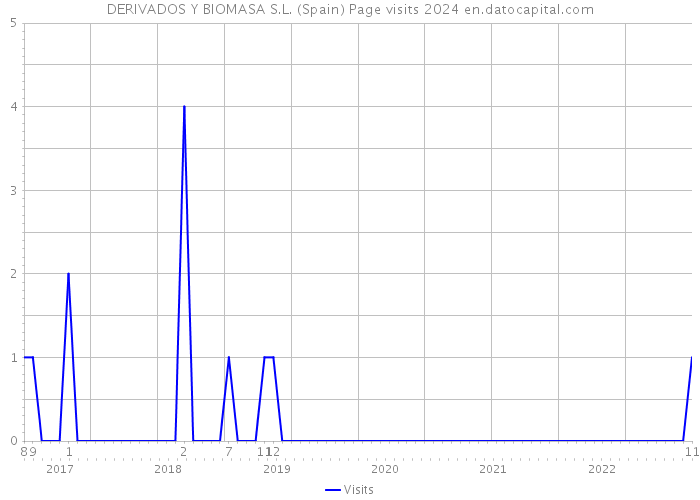DERIVADOS Y BIOMASA S.L. (Spain) Page visits 2024 