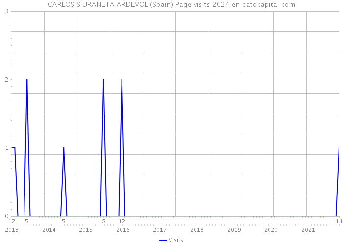 CARLOS SIURANETA ARDEVOL (Spain) Page visits 2024 