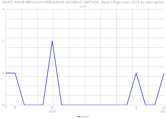GRUPO AMIAB SERVICIOS INTEGRADOS SOCIEDAD LIMITADA. (Spain) Page visits 2024 
